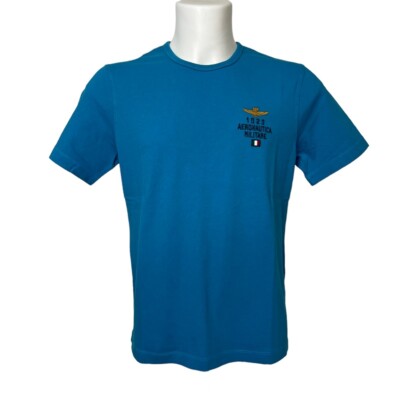 

Мужская футболка Aeronautica Militare TS2053 Синяя пилот E2023, Light blue