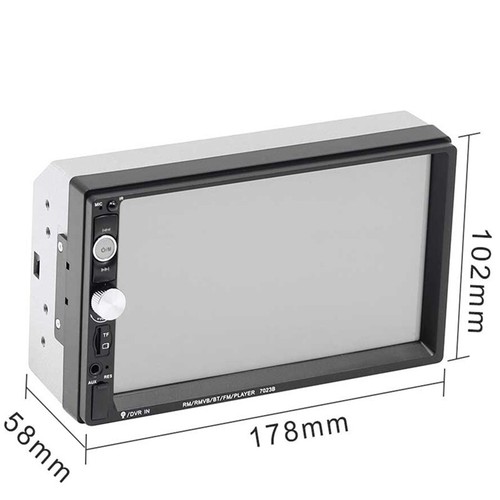 2 Din 7" HD Touch Screen Autoradio MP5 Stereo Multimedia Player Radio Auto Audio
