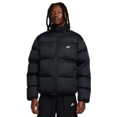 Pre-owned Nike Men's  Puffer Sportswear Jacket - Fb7368-010 In Black