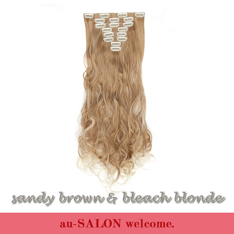CLEARANCE 8PIECES Clip In 100% Real Hair Extensions Full Head as Human Hair US