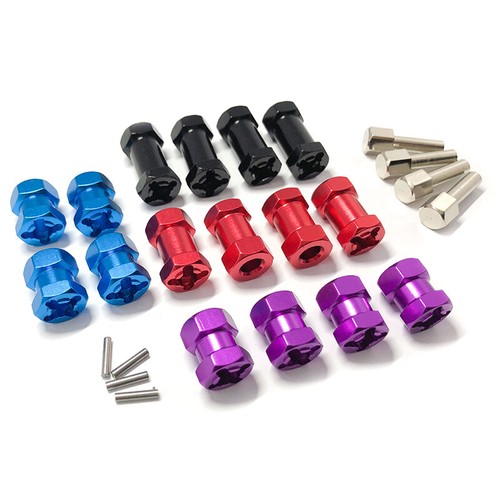 4PCS 12mm Hex Wheel Hub Extension Coupler Adapter For 1/10 RC Crawler SCX10 D90