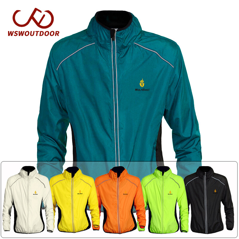 MTB Cycling Jacket Windproof Waterproof Bike Riding Coat Jerseys Reflective Tops