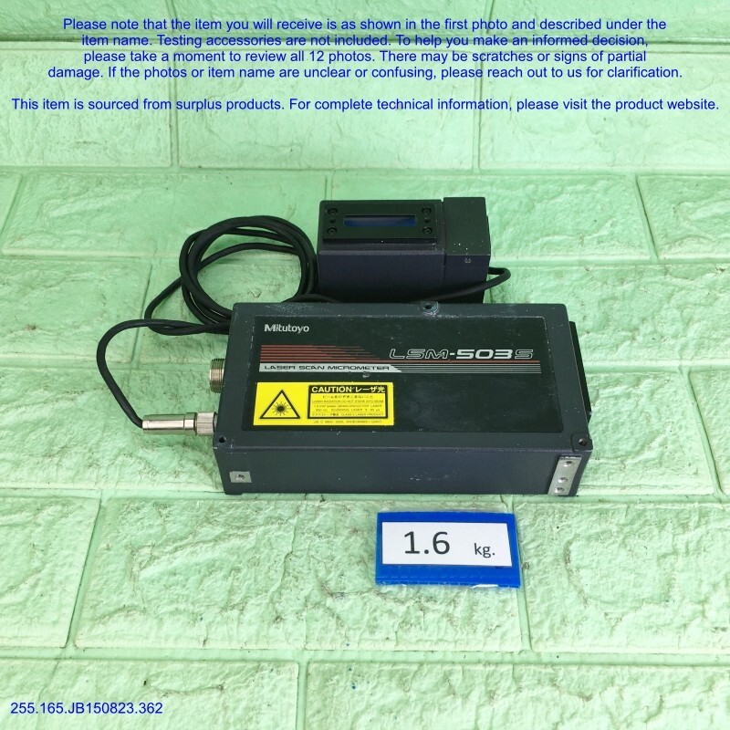 Mitutoyo LSM-503S 544-536, Laser Scan Micrometer as photo sn:4309 FedEx, dφm mov