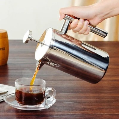 Vegoran Large French Press Coffee Maker - Coffee Press 304 Stainless Steel Fr...