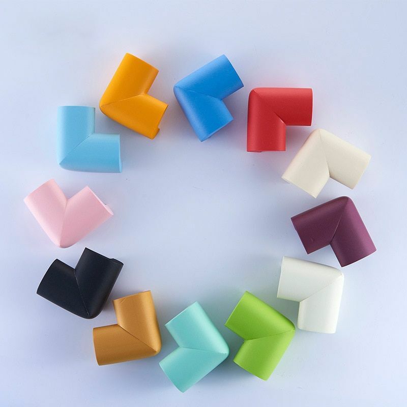 4pcs White//Green Child Baby Safe Silicone Protector Table Corner Edge Cover Z