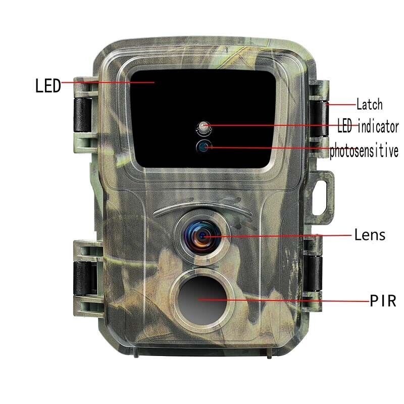 4 Pack-1080P Hunting Game Trail Camera 20MP Wildlife Waterproof Cam Night Vision