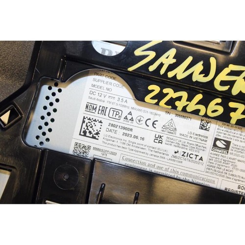 Radio Dacia Sandero (2020-2022) 1.0 Turbo 12V - Pièce D'occasion, Référence 281150810R
