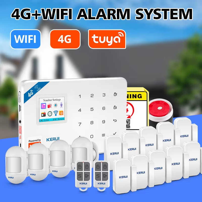 Wireless Burglar Alarm Panel Alarm System Kits 4G/WIFI GSM Alarm Security System
