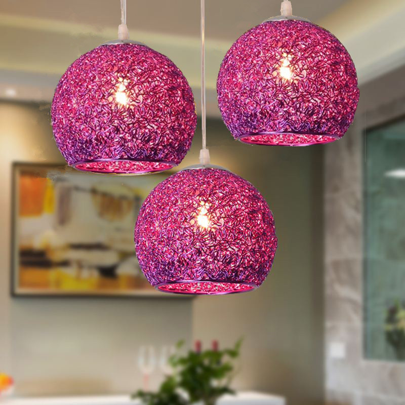 Purple Pendant Light Kitchen Modern Ceiling Lamp Bedroom Lighting