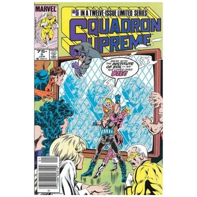Squadron Supreme #5 Newsstand  - 1985 series Marvel comics VF+ [u;