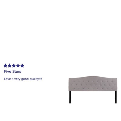 Flash Furniture King Headboard-Gray Fabric