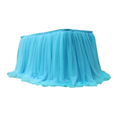 Tulle Table Skirt Tableware Cover Baby Shower Wedding Birthday Party Home Decor