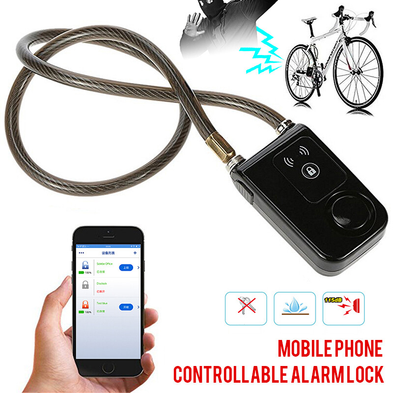 Motorcycle Lock Smart Alarm Keyless App Control Anti-theft -t 76u