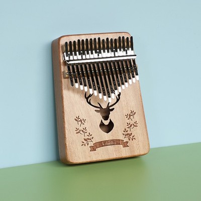 17 Key Kalimba Thumb Piano - Solid Wood Portable Finger Piano for Beginners