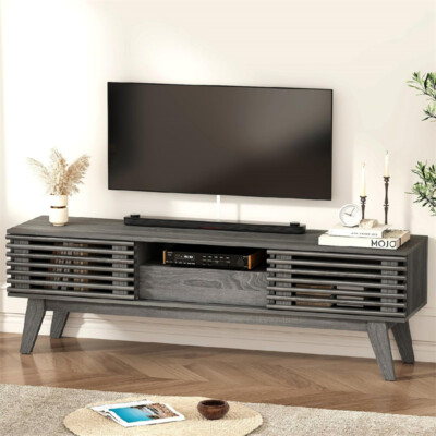 Mid-Century Modern Wood TV Stand,Entertainment Center,Cabine