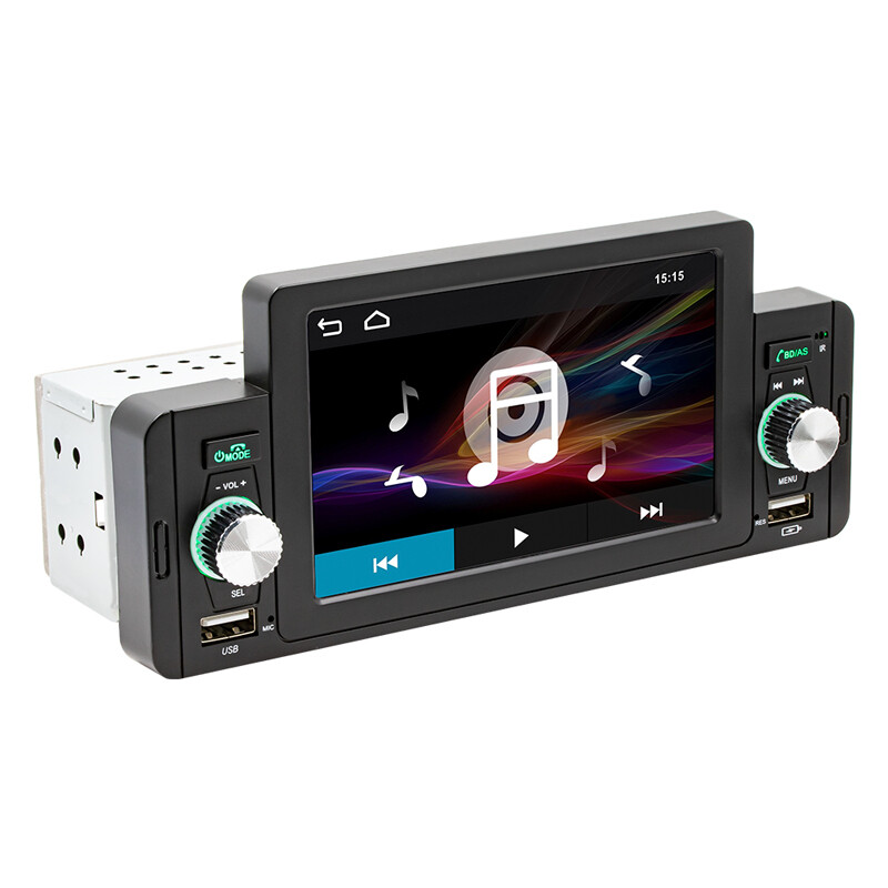 US 5in Screen 1Din HD Car Stereo Radio FM USB AUX TF MP3 MP5 Player Mirror link