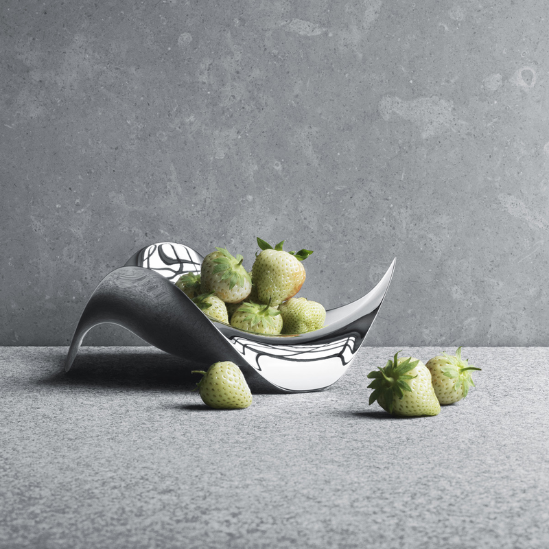 Georg Jensen Denmark MATRIX Stainless Steel Mirror Polished Bowl Small New