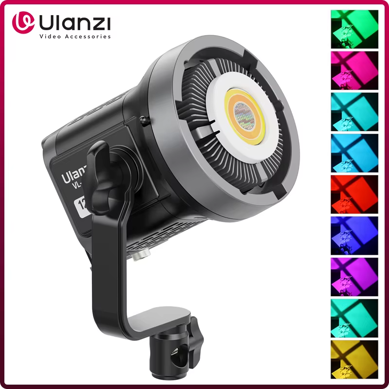 VL-120C 120W V-Mount RGB Full Color COB Video Light Wireless APP Control 2700K-6
