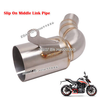 Modified For 250 390 Duke 250 390 ADV Exhaust Middle Pipe Link OBM Muffler