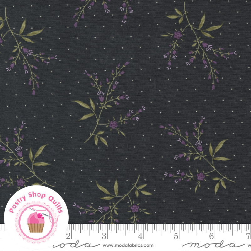 Moda IRIS & IVY 2251 15 Ebony Black JAN PATEK Quilt Fabric