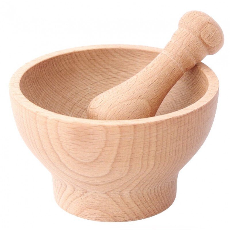 Mörser aus Buchenholz, Ø10,5 cm