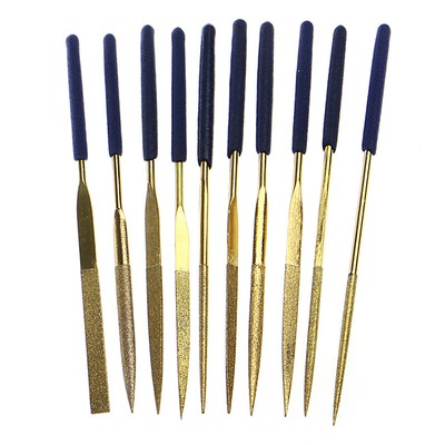 New 10Pcs for Coating Needle Flat File Set Metal Working Craft