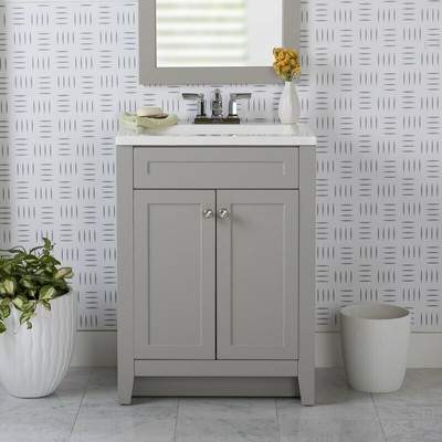 Neva 24'' Single Bathroom Vanity Set - Gray