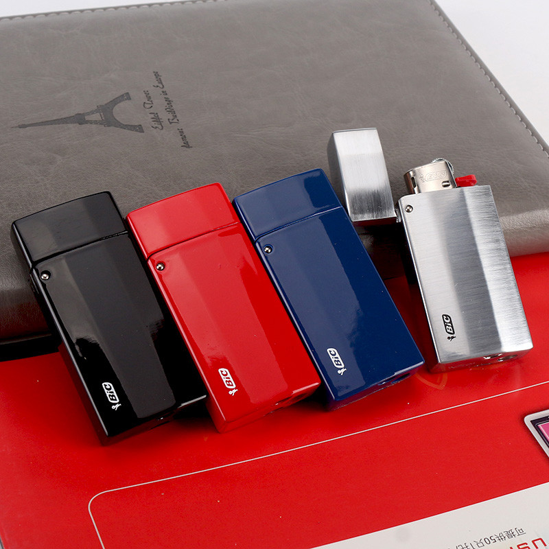 New 1PC Metal Lighter Case Cover Holder Sleeve for BIC M3 Series Lighter J5 Gift