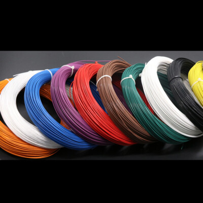 PTFE Wire All Sizes & Colours Cable 0.15mm²~6mm² PTFE Silver Plated Copper Cable