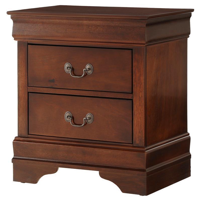 Lexicon Mayville Traditional Wood 2-drawer Nightstand In Brown Cherry