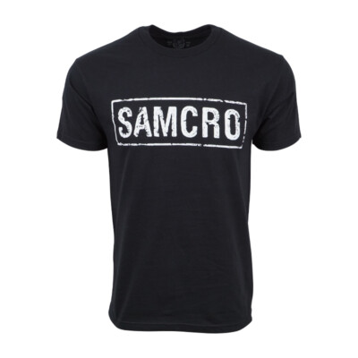 SONS OF ANARCHY SAMCRO MENS BLACK T SHIRT 