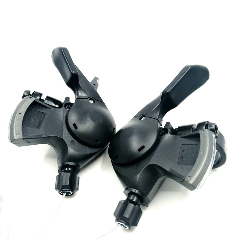 SL-M370 3//8//9//24//27 Speed MTB Mountain Bike Thumb Gear Shift Lever Set
