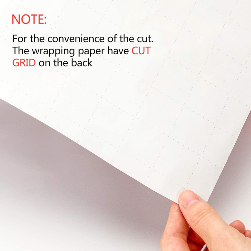 WRAPAHOLIC Gift Wrapping Paper Roll - Flamingo Design with Cut Lines for Birthda