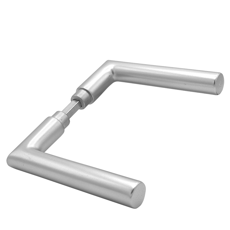 Türdrücker | Paar | Ø 22 x 140 mm | eckig | Aluminium