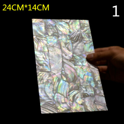 1X Natural Green/Blue Inlay Material Abalone Shell Blanks DIY 240x120mm Crafts