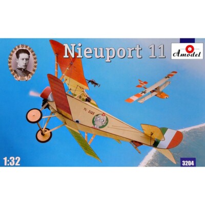 Amodel 3204 Plastic model airplane kit 1:32 Nieuport 11 (Italy) modelling kit