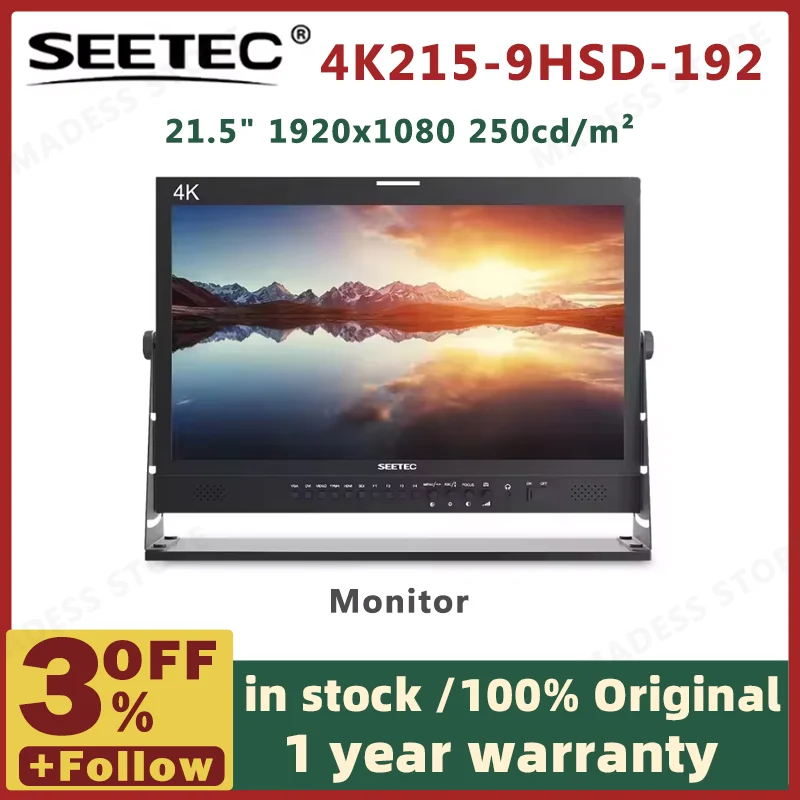 4K215-9HSD-192 21.5 Inch IPS 1920x1080 3G-SDI 4K HDMI-compatible Pro Broadcast M