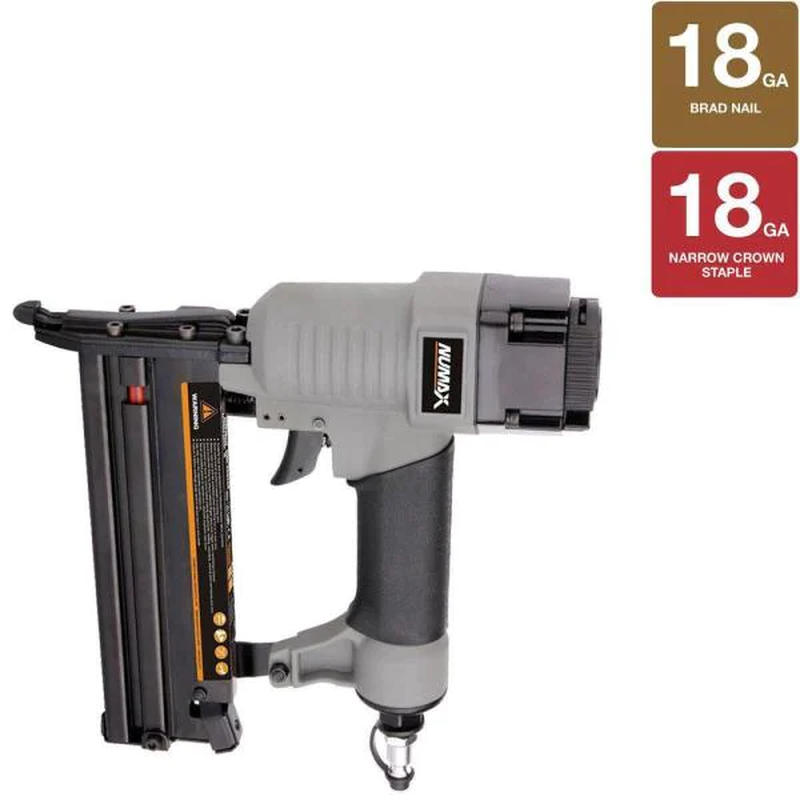 pneumatic 2-in-1 18-gauge 2 in. brad nailer and stapler
