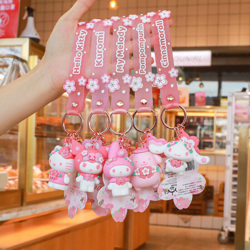 My Melody Doll Cinnamoroll Pachacco Kuromi Cherry Key Chain
