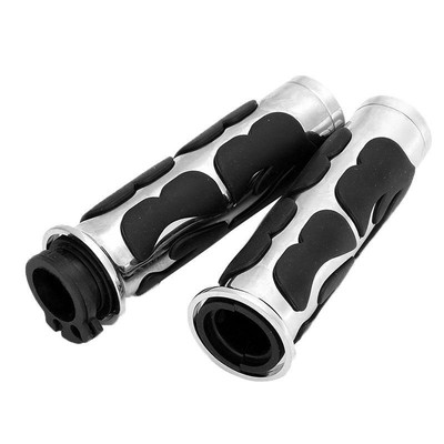1" Inch Motorcycle Handlebar Hand Grips For Honda Suzuki Yamaha Harley Cruiser