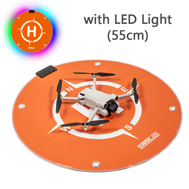 Drone Day & Night Landing Round Pad Launch Helipad For DJI D