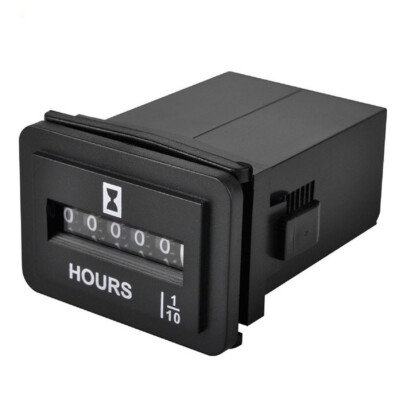 110V 220V 230V 250V Mechanical Hour Meter TOT Hour Accumulating Data Storage