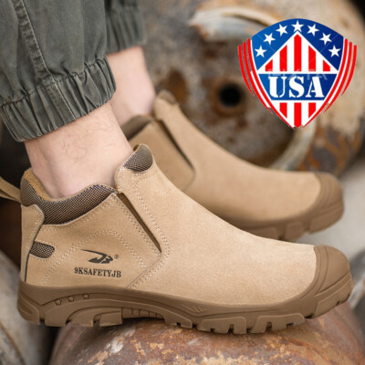 Composite Toe Cap Mens Work Boots US Sneakers Safety Shoes Indestructible US8-13