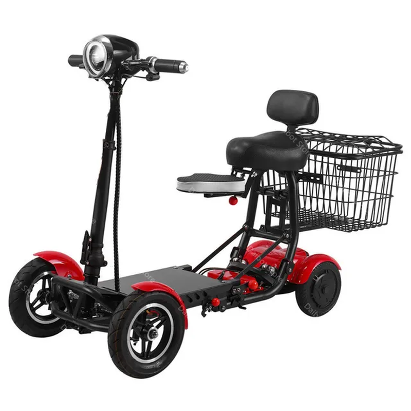 4 Wheel Drive Mobility Scooters for Seniors Foldable Lightweight 500W 36V 10 Inc