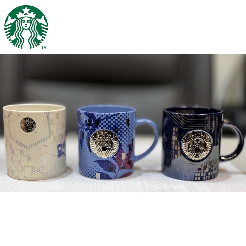 TSMC × STARBUCKS Taiwan Collabo Mug White/Blue/Black Ceramics 473ml JAPAN