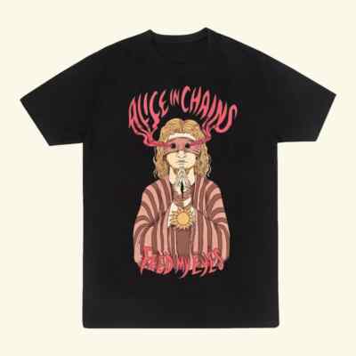Alice In Chains feed My eyes T-shirt Black Unisex Tee S to 345XL