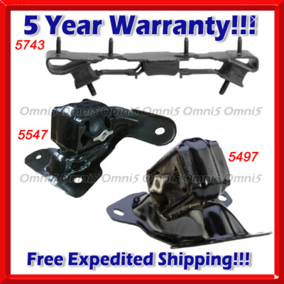 M722 Fits 2007-2011 Dodge Nitro 3.7L AUTO, Engine Motor & Trans Mount Set 3pc