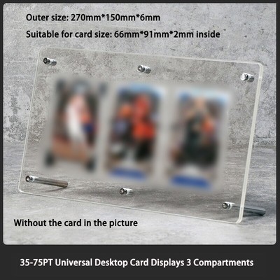 Card desktop displays Protective frames Multiple sizes Card collection displays