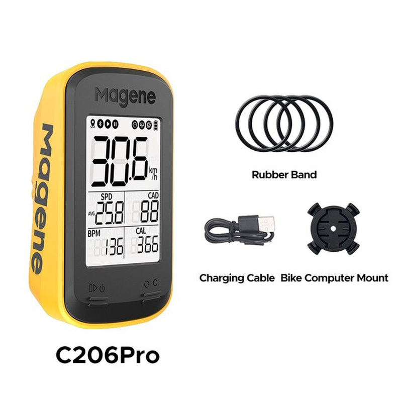 C206 Pro Bike Computer Wireless GPS Speedometer Waterproof Road MTB Bicycle Blue