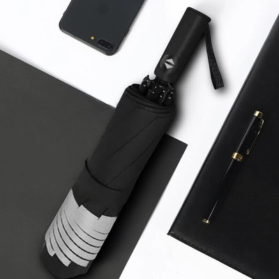 Reflective Strip Umbrella 10 Bones Fully Automatic Reverse Folding Umbrellas